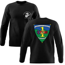 Load image into Gallery viewer, CLB-1 Unit Logo Black Long Sleeve T-Shirt
