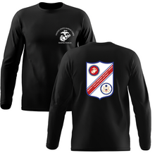 Load image into Gallery viewer, Marine Security Group (MSG) Long Sleeve T-Shirt, Marine Security Group unit t-shirt, USMC Marine Security Group, Marine Security Group t-shirt, Marine Corps Embassy Security Group Unit Long Sleeve Black T-Shirt
