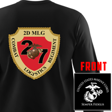 Load image into Gallery viewer, CLR-27 Marines Long Sleeve T-Shirt - USMC Unit
