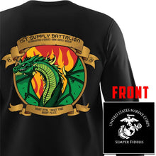 Load image into Gallery viewer, 1st Supply Bn Long Sleeve T-Shirt, USMC 1st Supply Battalion, 1st Supply unit t-shirt
