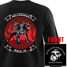 Load image into Gallery viewer, Marine Aviation Logistics Squadron 39 (Mals-39) USMC long sleeve Unit T-Shirt, Mals-39 logo, USMC gift ideas for men, Marine Corp gifts men or women MALS-39
