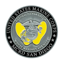 Load image into Gallery viewer, Marine Corps Recruit Depot San Diego Challenge Coin
