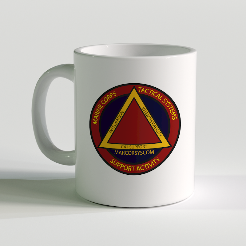 MCTSSA, USMC MCTSSA unit coffee mug, marine corps tactical systems support activity