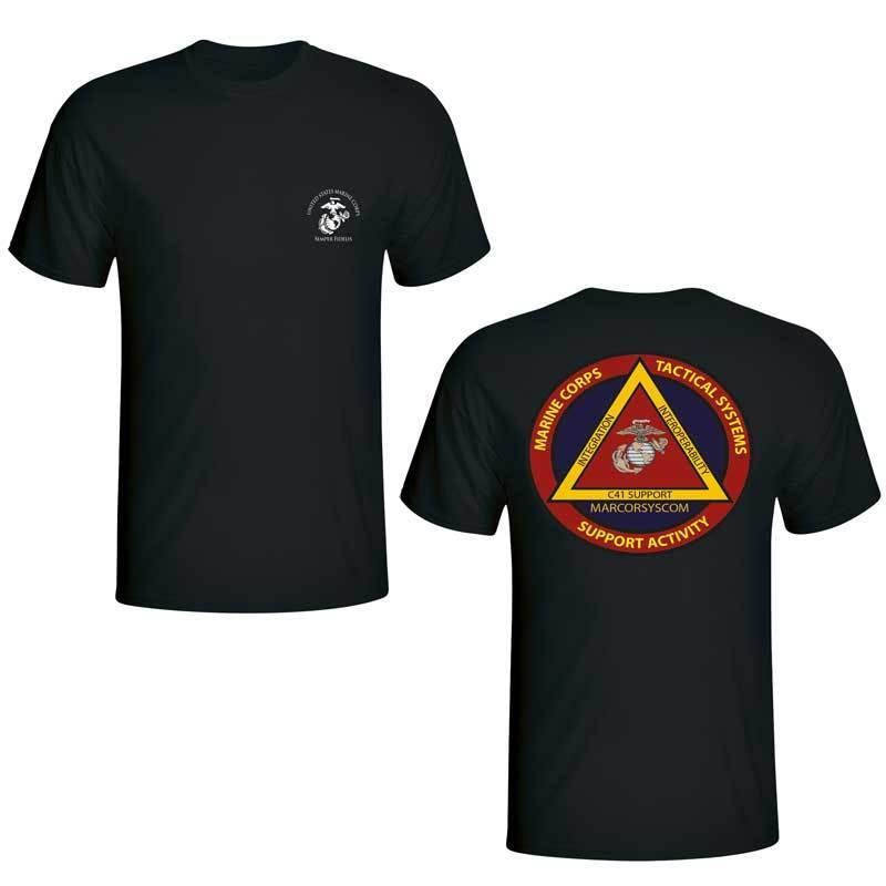 MCTSSA unit t-shirt, USMC MCTSSA, Marine Corps Tactical Systems Support Activity