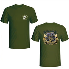Load image into Gallery viewer, Marine Security Guard Jamaica Army Green T-Shirt
