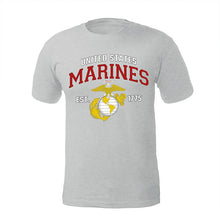 Load image into Gallery viewer, Grey USMC Est. 1775 T-Shirt
