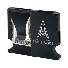 Load image into Gallery viewer, Metal RFID wallet Space Force wallet with money clip
