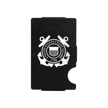 Load image into Gallery viewer, Metal RFID wallet Coast Guard wallet with money clip
