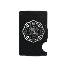Load image into Gallery viewer, Metal RFID wallet Fire Fighter wallet with money clip
