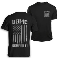 Load image into Gallery viewer, USMC flag t shirt Marine Corp shirts Marine Corps gifts for men or women
