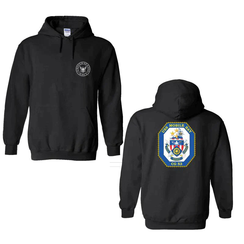 USS Mobile Bay Sweatshirt, USS Mobile Bay CG-53, USN Cg-53, CG-53