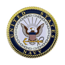 Load image into Gallery viewer, US Navy Prayer Coin, US Sailor gift for men or women, Navy Gift, gifts for Sailors, US Navy Challenge Coin, Prayer coin
