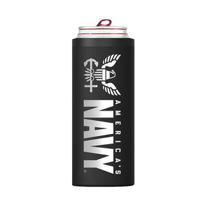 White Slim Can Koozie Cooler Insulated Stainless Steel for 12oz Skinny Cans