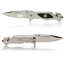 Load image into Gallery viewer, Navy Knife Front and Back

