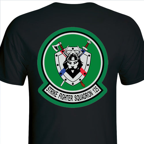 VFA-125, USN T-Shirt, US Navy Command Shirt, Strike Fighter Squadron 125 Black T-Shirt