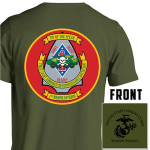 1st LAR Unit T-shirt, 1st Light Armored Reconnaissance Battalion,  1st Light Armored Reconnaissance Battalion unit t-shirt, USMC Custom Unit Gear, USMC Custom Unit T-shirt