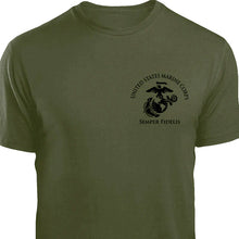 Load image into Gallery viewer, 26th MEU Short Sleeve T-Shirt Logo OD Green 
