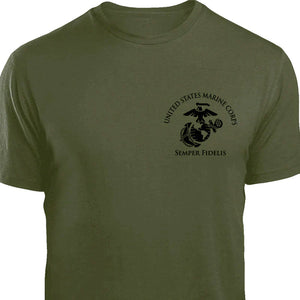 26th MEU Short Sleeve T-Shirt Logo OD Green 