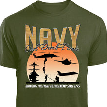 Load image into Gallery viewer, Navy Steel Beach Picnic shirt OD Green
