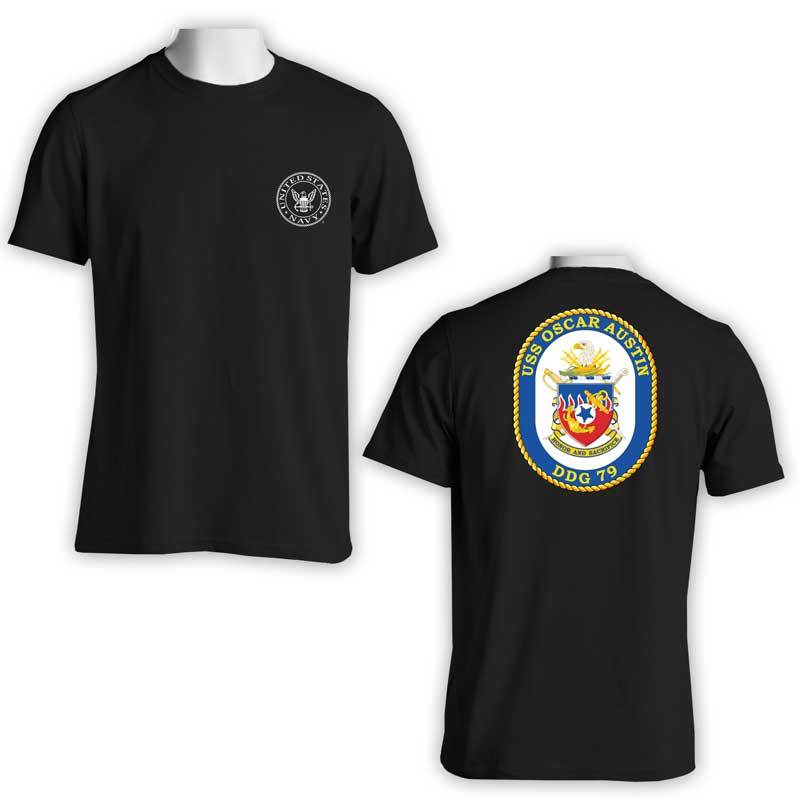 USS Oscar Austin T-Shirt, DDG 79, DDG 79 T-Shirt, US Navy Apparel, US Navy T-Shirt