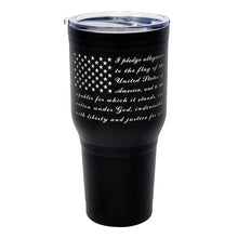 Load image into Gallery viewer, Pledge of Allegiance American Flag Tumbler
