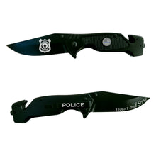 Load image into Gallery viewer, Police Officer Knife, Protect and serve, Police tactical knife, Police Officer Gift, Police Knife

