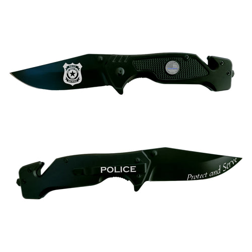 Police Officer Knife, Protect and serve, Police tactical knife, Police Officer Gift, Police Knife