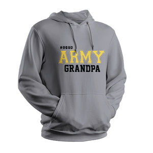 Grey Proud Army Grandpa Sweatshirt