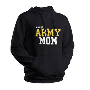 Black Proud Army Mom Sweatshirt
