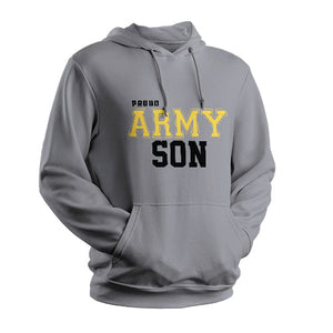 Grey Proud Army Son Sweatshirt