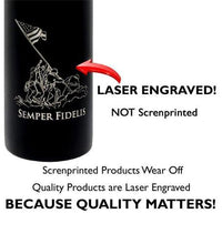 Load image into Gallery viewer, USMC Laser Engraved Water Bottle
