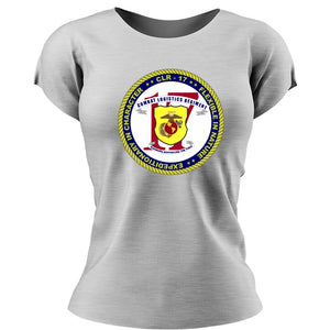 CLR-17 Unit Logo Heather Grey Short Sleeve Women's T-Shirt