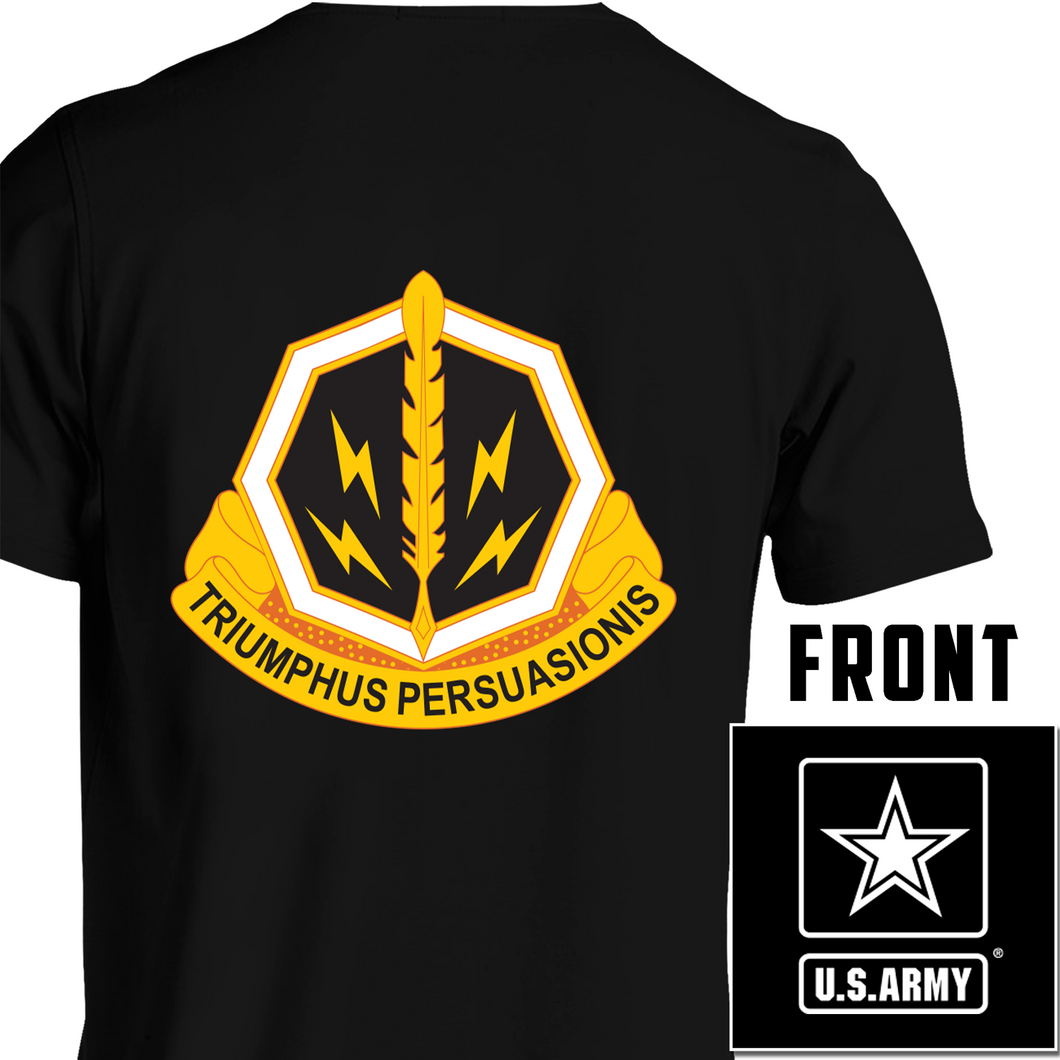 8th Psychological Operations Bn, US Army Psych Ops, US Army T-Shirt, US Army Apparel, Triumphius Persuasionis