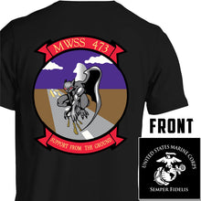 Load image into Gallery viewer, Marine Wing Support Squadron-473 USMC Unit T-Shirt, MWSS-473, USMC gift ideas for men, Marine Corp gifts men or women 
