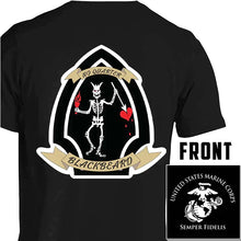 Load image into Gallery viewer, Bravo Company 1stBn 2nd Marines USMC Unit Long Sleeve T-Shirt, 1stBn 2nd Marines Bravo Co Unit Logo, USMC gift ideas for men, Marine Corp gifts men or women Bravo Company 1stBn 2nd Marines
