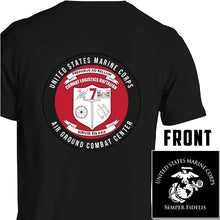 Load image into Gallery viewer,  Combat Logistics Battalion 7 USMC Unit T-Shirt, CLB-7 USMC Unit logo, USMC gift ideas for men, Marine Corp gifts men or women CLB-7, Combat Logistics Battalion 7
