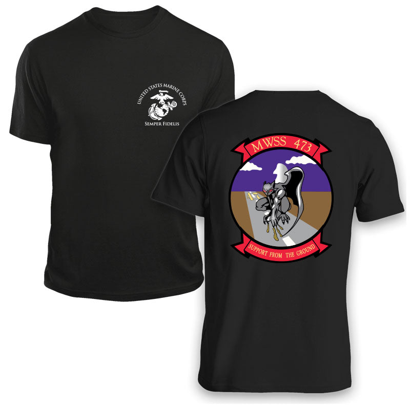 Marine Wing Support Squadron-473 USMC Unit T-Shirt, MWSS-473, USMC gift ideas for men, Marine Corp gifts men or women 