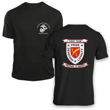 Load image into Gallery viewer, 1st Bn 7th Marines USMC Unit T-Shirt, 1st Bn 7th Marines logo, USMC gift ideas for men, Marine Corp gifts men or women 1st Bn 7th Marines
