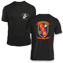 Load image into Gallery viewer, CLB-11 USMC Unit T-Shirt, CLB-11 logo, USMC gift ideas for men, Marine Corp gifts men or women CLB-11 Combat Logistics Battalion 11  
