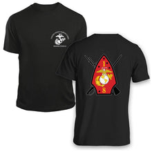 Load image into Gallery viewer, 1st Bn 8th Marines USMC Unit T-Shirt, 1st Bn 8th Marines logo, 1/8 USMC Unit Logo, USMC gift ideas for men, Marine Corp gifts men or women 1st Bn 8th Marines
