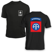 Load image into Gallery viewer, 82nd Airborne US Army Unit T-Shirt, 82nd Airborne logo, US Army gift ideas for men, Army gifts men or women 82nd Airborne 82nd Airborne Division 
