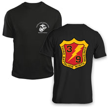 Load image into Gallery viewer, 3/9 unit t-shirt, 3rd battalion 9th Marines unit t-shirt, 3rd battalion 9th Marines, USMC unit t-shirt, custom USMC unit gear

