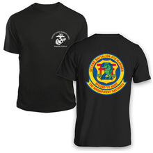 Load image into Gallery viewer, 2nd Bn 4th Marines Unit Logo Black Short Sleeve  T-Shirt
