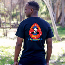 Load image into Gallery viewer, 2nd Reconnaissance Battalion (2nd Recon) USMC Unit T-Shirt, 2nd Recon USMC Unit Logo, USMC gift ideas for men, Marine Corp gifts men or women 2D RECON Bn, 2d Reconnaissance Bn
