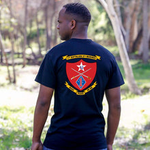 Load image into Gallery viewer, 1st Bn, 5th Marines USMC Unit T-Shirt, 1st Bn, 5th Marines logo, USMC gift ideas for men, Marine Corp gifts men or women
