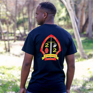 2dBn 2nd Marines USMC Unit T-Shirt, 2ndBn 2nd Marines logo, USMC gift ideas for men, Marine Corp gifts men or women 2nd Bn 2nd Marines, Second Battalion Second Marines