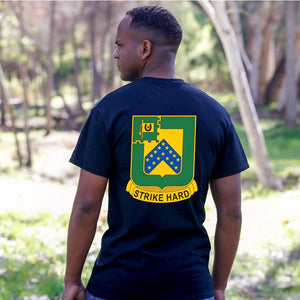 16th Calvary regiment t-shirt, US Army Black T-Shirt, Strike Hard