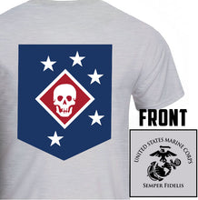 Load image into Gallery viewer, Marine Raiders USMC Unit T-Shirt, Marine Raiders, USMC unit gear, Marine Raiders logo, Marine Raider Regiment logo, USMC gift ideas for men, Marine Corp gifts men or women 
