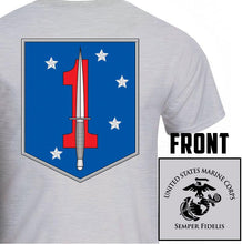 Load image into Gallery viewer, 1st MSOB Unit T-Shirt, USMC Unit T-Shirt, USMC Custom Unit Gear gray
