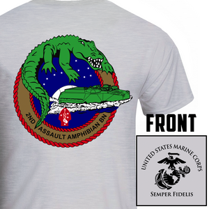 2nd Assault Amphibian Battalion USMC Unit T-Shirt, 2d AABN USMC Unit logo, USMC gift ideas for men, Marine Corp gifts men or women 2nd AABN 